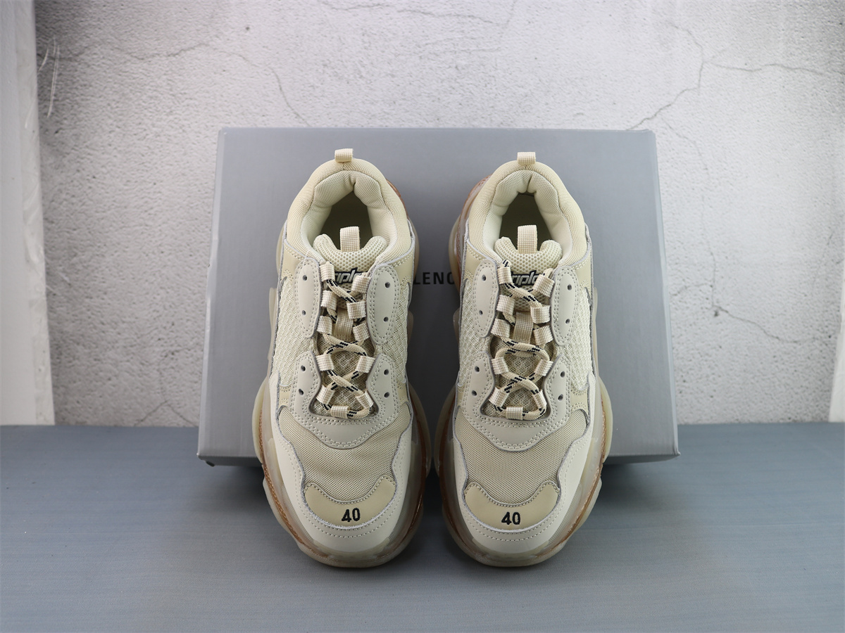 G5 Batch Balenciaga Triple S Clear Sole Sneaker In BEIGE 544351W2GA19710